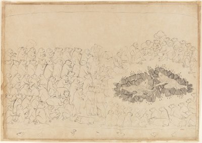 Oklar Tarafından Bunalmış Rama ve Lakshmana: Lanka Kuşatması serisinden bir yaprak, yakl. 1725. by Manaku