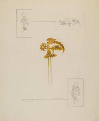 Saç Tokası, c. 1937. by Manuel G. Runyan