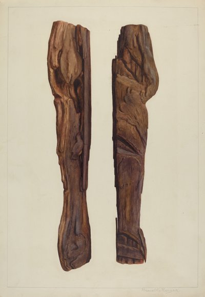 Üç Çentik Anket İşareti, c. 1938. by Manuel G. Runyan