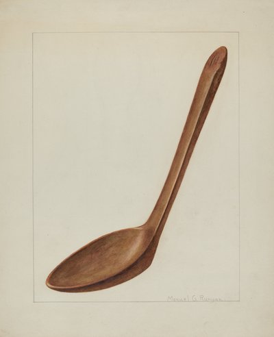 Ahşap Spatula, c. 1938. by Manuel G. Runyan