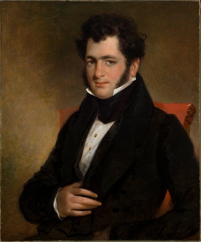 Bir Beyefendinin Portresi 1840 (Tuval üzerine yağlıboya) by Manuel Joachim de Franca
