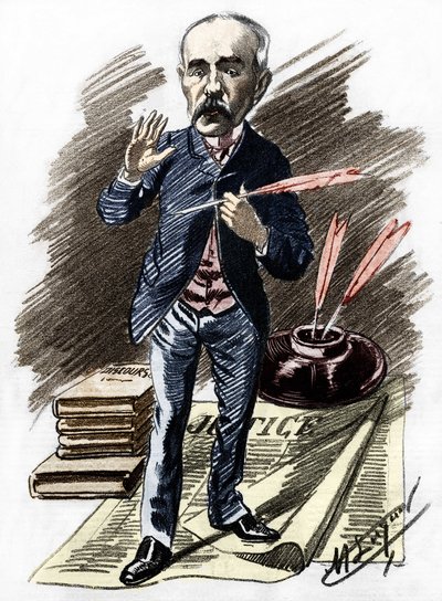 Georges Clemenceau (1841-1929), Fransız politikacı. by Manuel Luque