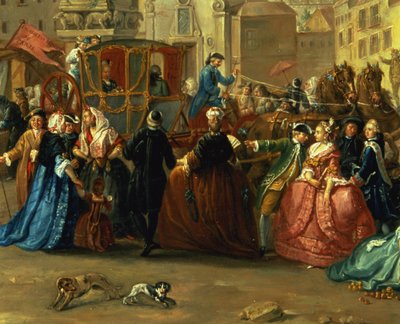 Plaza de la Cebeda'daki Madrid Fuarı (tuval üzerine yağlı boya) (106419 detayı) by Manuel de la Cruz y Cano