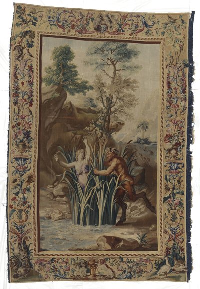 Pan ve Syrigx Pan en Syrigx Van Ovid dönüşmedi (seri başlığı) by Manufacture Royale des Gobelins (workshop of)