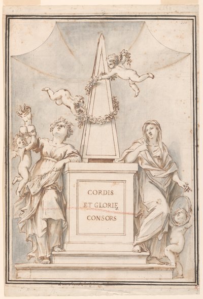Tek Renkli Resim için Tasarım, Corpus Domini Kilisesi, Bologna, İtalya by Marc Antonio Franceschini