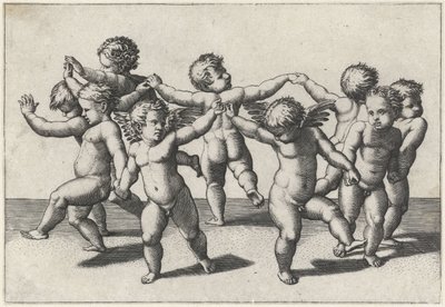 dans eden putti by Marcantonio Raimondi