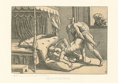 Ben Modi. Konum 9, 1530-1540. by Marcantonio, Raimondi