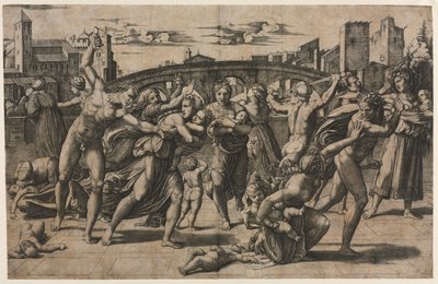 Masumların Katliamı (Köknar Ağacı ile) by Marcantonio Raimondi
