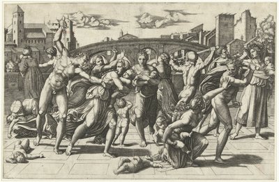 Masumların Katliamı, c.1515 by Marcantonio Raimondi