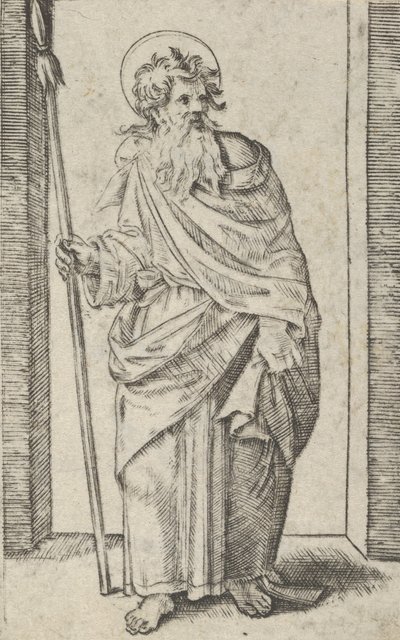 Aziz Matthias, yaklaşık 1500-1534. by Marcantonio Raimondi