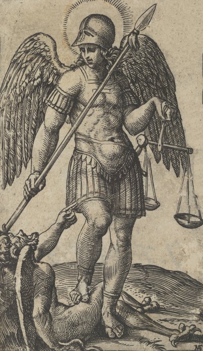 Aziz Michael, 'P..., yak. 1500-1527. by Marcantonio Raimondi