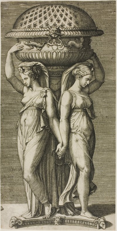 Tütsü Brülörü by Marcantonio Raimondi