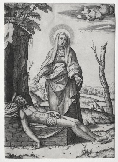 Pieta' by Marcantonio Raimondi