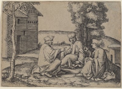 Üç Doktor by Marcantonio Raimondi