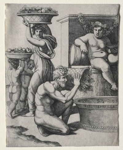Şarap Basın by Marcantonio Raimondi