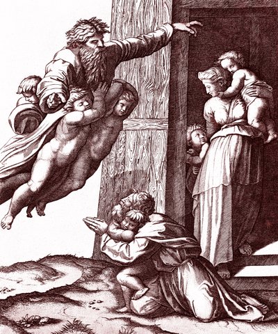 İbrahim'in mesleği by Marcantonio Raimondi