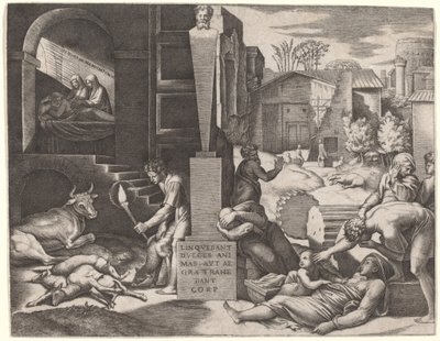 Il Morbetto (Veba) by Marcantonio Raimondi after Raphael