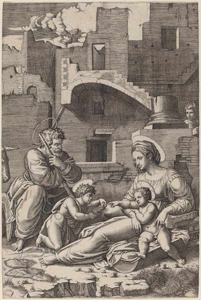 Genç Vaftizci Yahya ile Kutsal Aile (Uzun Uyluğun Madonna