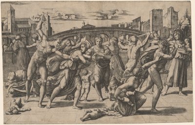 Masumların Katliamı by Marcantonio Raimondi after Raphael