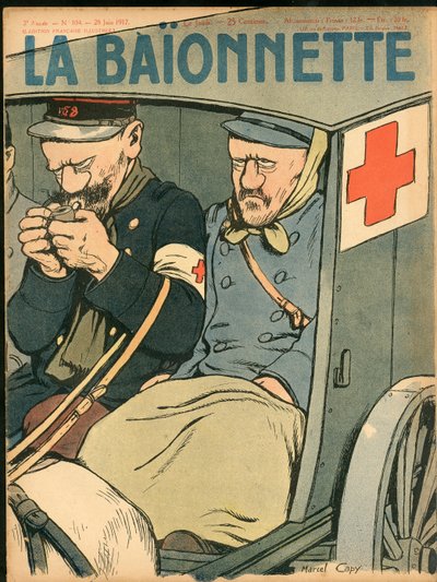 “La Baionnette” Kapağı, Renklerle Hiciv by Marcel Amable O.L. Capy