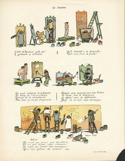 Marcel Capy (1865-1941) tarafından Le Smile, no 12, 20/03/13 - The Art of Rondism 