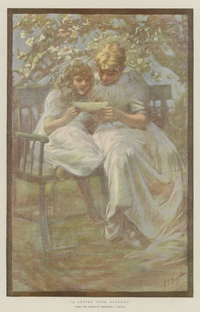Büyükanneden Bir Mektup (chromolitho) by Marcella M. Walker