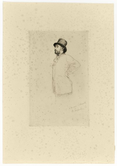 Edgar Degas, Ayakta by Marcellin Gilbert Desboutin