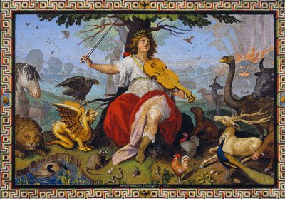 "Orpheus" Mozaiği Marcello Provenzale (1577-1639) 1618 by Marcello Provenzale