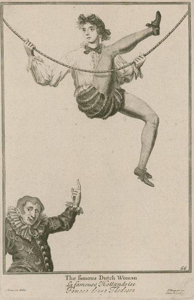 Bartholomew Fuarı, Londra: Ünlü Hollandalı kadın, 1687 by Marcellus the Elder Laroon