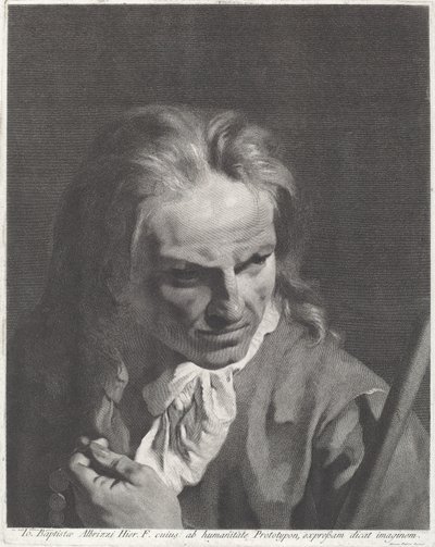 Tesbihli Bir Beyefendi Hacı by Marco Alvise Pitteri after Giovanni Battista Piazzetta