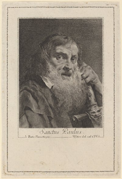 Aziz Paul by Marco Alvise Pitteri after Giovanni Battista Piazzetta