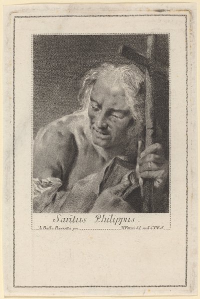 Aziz Filipus by Marco Alvise Pitteri after Giovanni Battista Piazzetta