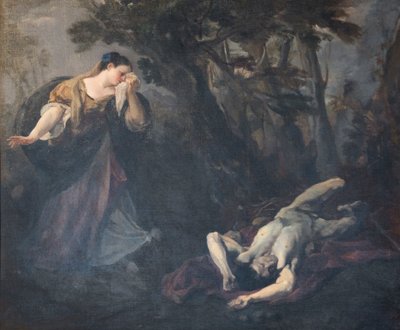 Cortona'lı Aziz Margaret sevgilisinin cesedini bulur by Marco Benefial