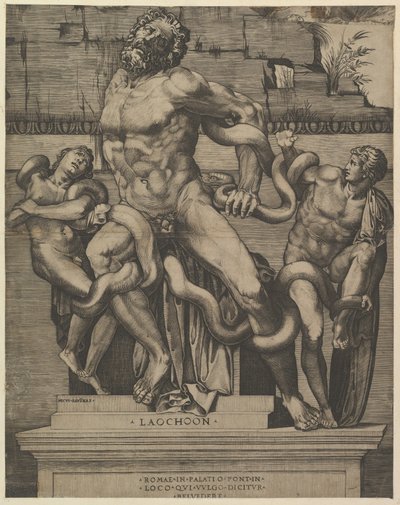 Roma ihtişamının aynası: Laocoon, 16. yüzyıl. by Marco Dente