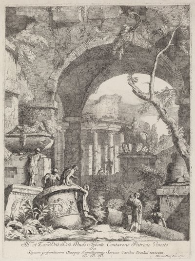Capriccio: Harabeler by Marco Ricci