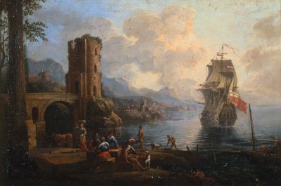 Rakamlarla deniz manzarası by Marco Ricci