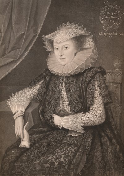 Mary Sidney, Pembroke Kontesi, 1614, 1904 by Marcus Garret Gheeraerts the Younger