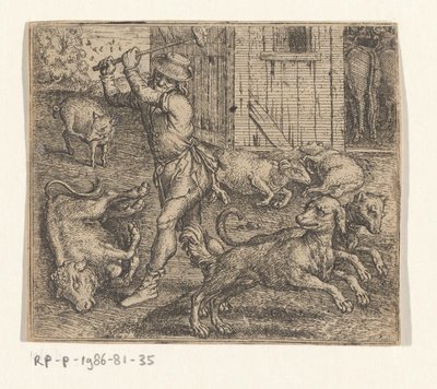 Çiftçinin ve Köpeklerinin Masalı by Marcus Gheeraerts (I)