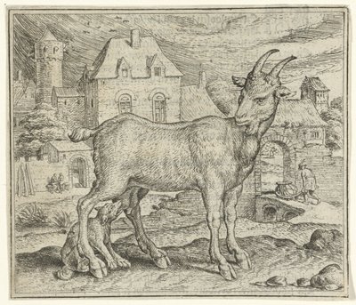 Keçi ve Genç Kurt Masalı by Marcus Gheeraerts (I)