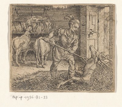 Öküz ahırındaki geyik masalı by Marcus Gheeraerts (I)