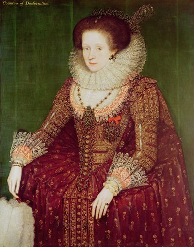 Margaret Hay, Dunfermline Kontesi by Marcus Gheeraerts