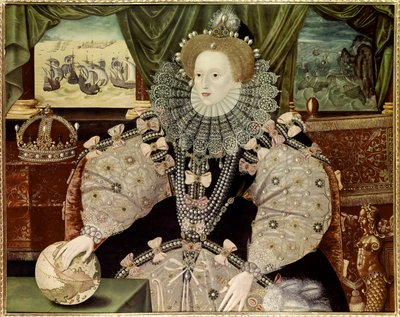 Armada portresi olarak bilinen İngiltere Kraliçesi I. Elizabeth