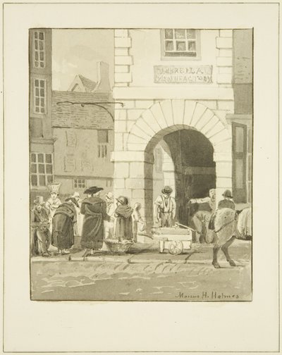 Aziz Petrus Pompası (kağıt üzerine kalem ve sulu boya) by Marcus H. Homes
