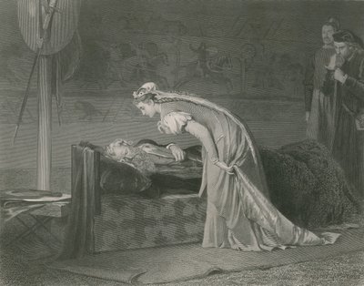 Lear and Cordelia, King Lear  by Marcus Stone