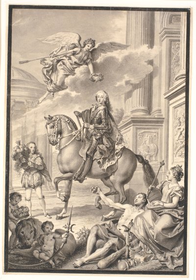 Frederik V, Danimarka ve Norveç tarafından selamlandı by Marcus Tuscher