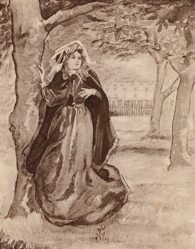 Elizabeth Barrett Browning, İngiliz şair (lito) by Margaret Baillie Saunders