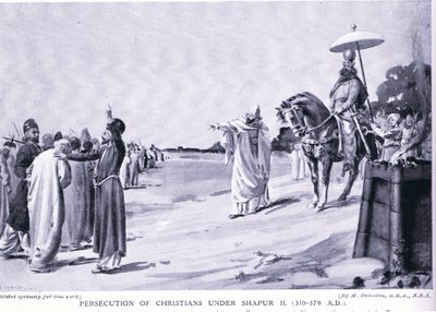 Şapur II döneminde Hıristiyanlara yapılan zulüm (lito) by Margaret Dovaston