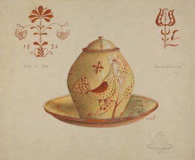 Pa. Alman Kapaklı Kavanoz by Margaret Stottlemeyer