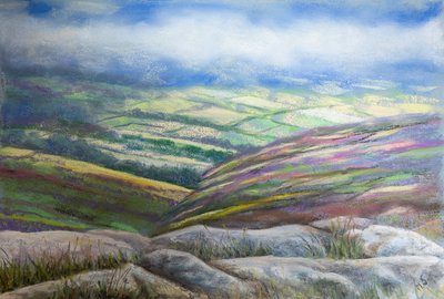 Puslu Göller Bölgesi, 2022 (pastel) by Margo Starkey