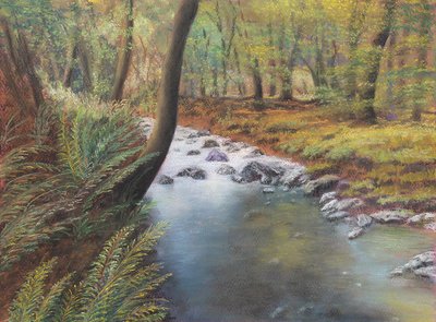 Ormanda bahar, 2020 (pastel) by Margo Starkey